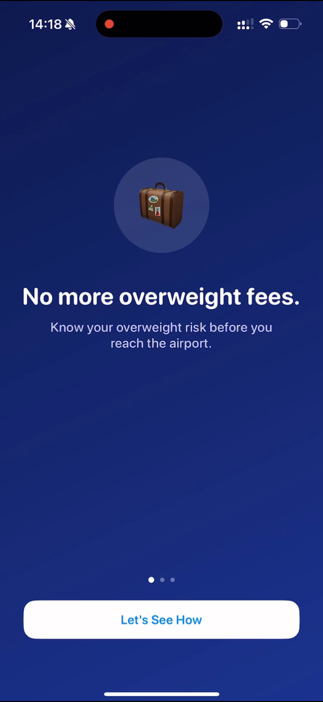 No more overweight fees